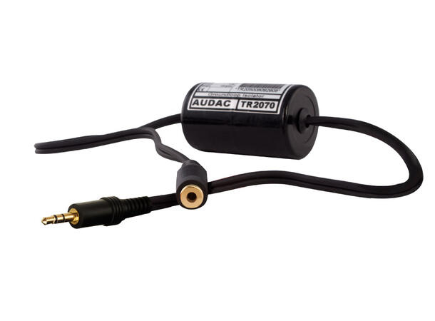 Audac Jordskiller TR2070 Passiv Ground loop isolator 3,5JackM 3,5JackF 